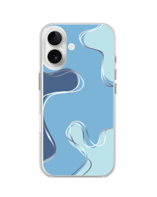 Etui do iPhone 16 Plus przeźroczyste, silikonowe Flexi, spokój oceanu