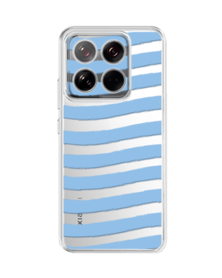 Etui do Xiaomi 14 przeźroczyste, silikonowe Flexi, fale morskie