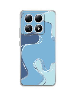 Etui do Xiaomi 14T przeźroczyste, silikonowe Flexi, spokój oceanu