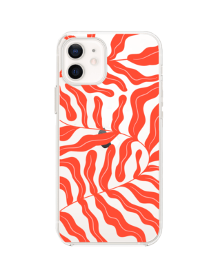 Etui do iPhone 12 przeźroczyste, silikonowe Flexi, rafa koralowa