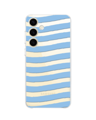 Etui do Samsung Galaxy S25 przeźroczyste, silikonowe Flexi, fale morskie