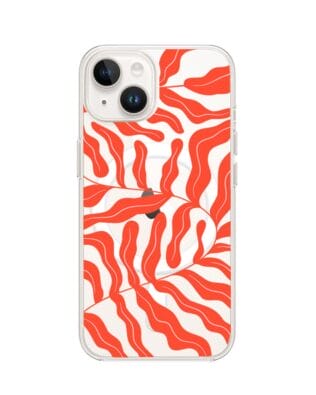 Etui do iPhone 14 Plus z MagSafe przeźroczyste, silikonowe Flexi, rafa koralowa