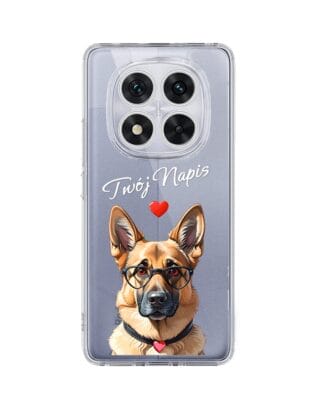 Etui do Xiaomi Redmi Note 14 Pro 5G przeźroczyste, silikonowe Flexi, Puppy Love, pies rasy Owczarek Niemiecki