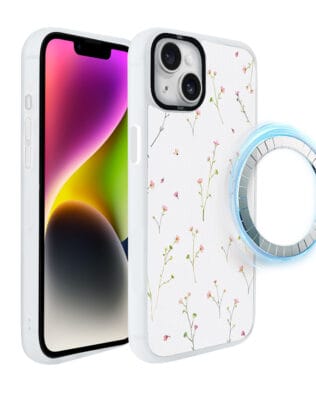 Etui do iPhone 14 Plus IBIZU DropGuard Matt z MagSafe, Pastel Bloom, Polna fantazja