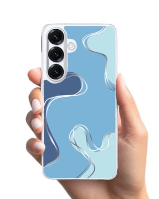 Etui do Samsung Galaxy S25 z MagSafe przeźroczyste, silikonowe Flexi, spokój oceanu