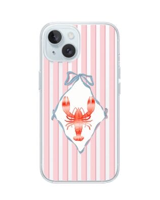 Etui do iPhone 15 Plus przeźroczyste, silikonowe Flexi, Homar