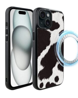 Etui do iPhone 15 Plus IBIZU DropGuard Matt z MagSafe, Zew Natury, Polska Krowa