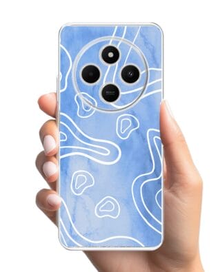 Etui do Xiaomi POCO C75 przeźroczyste, silikonowe Flexi, morski wzór