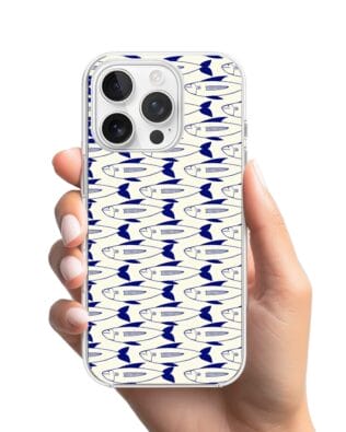 Etui do iPhone 16 Pro Max przeźroczyste, silikonowe Flexi, pływające rybki
