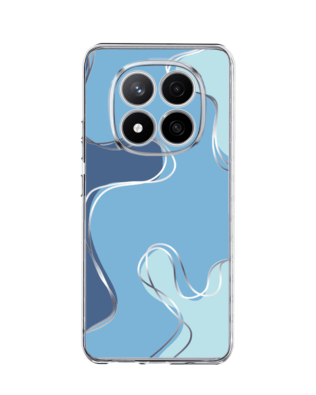 Etui do Xiaomi Redmi Note 14 4G przeźroczyste, silikonowe Flexi, spokój oceanu