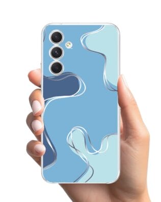 Etui do Samsung Galaxy A54 5G przeźroczyste, silikonowe Flexi, spokój oceanu