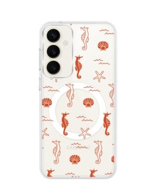 Etui do Samsung Galaxy S23 Plus z MagSafe przeźroczyste, silikonowe Flexi, wakacyjne wzory