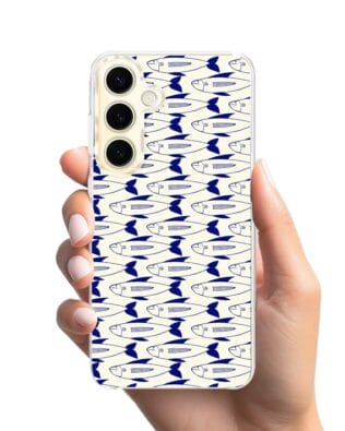 Etui do Samsung Galaxy S24 z MagSafe przeźroczyste, silikonowe Flexi, pływające rybki