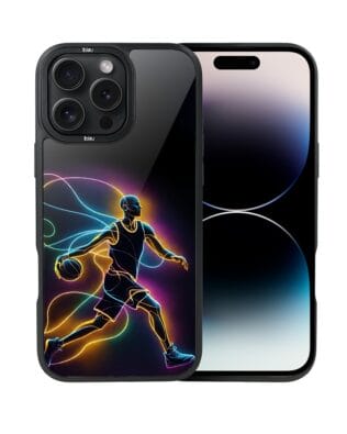 Etui do iPhone 14 Pro Max IBIZU DropGuard Matt z MagSafe, #ElectroMove, Duch koszykówki