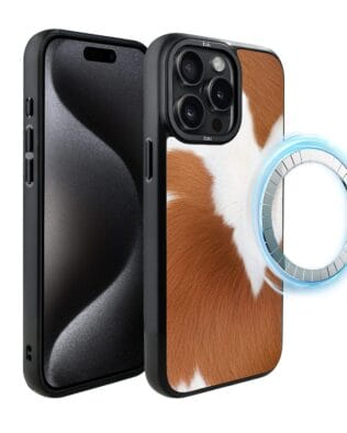 Etui do iPhone 15 Pro Max IBIZU DropGuard Matt z MagSafe, Zew Natury, Alpejska Krowa