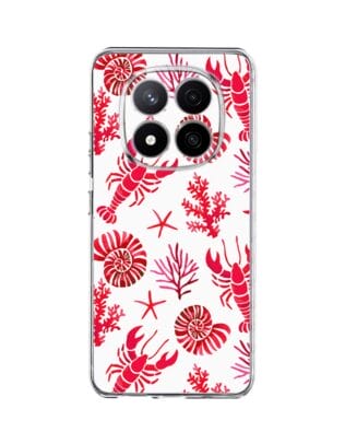 Etui do Xiaomi Redmi Note 14 Pro Plus 5G przeźroczyste, silikonowe Flexi, krab, muszle