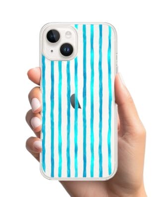 Etui do iPhone 13 Mini przeźroczyste, silikonowe Flexi, szept fal
