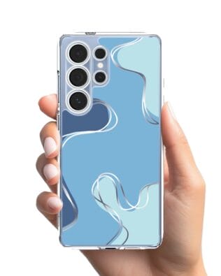 Etui do Samsung Galaxy S25 Ultra przeźroczyste, silikonowe Flexi, spokój oceanu