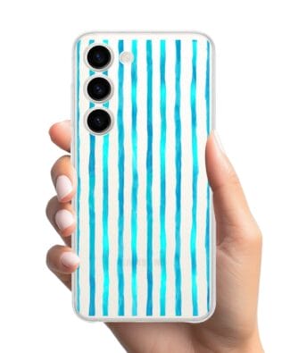 Etui do Samsung Galaxy S23 przeźroczyste, silikonowe Flexi, szept fal