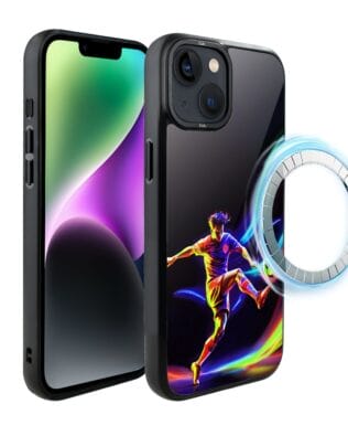 Etui do iPhone 14 Plus IBIZU DropGuard Matt z MagSafe, #ElectroMove, W rytmie piłki nożnej