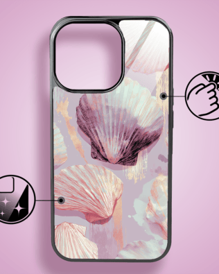 Etui do iPhone 16 Pro Max IBIZU Elite Glass z MagSafe Morze, Perłowa muszla, czarne