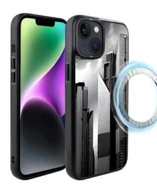 Etui do iPhone 14 IBIZU DropGuard Matt z MagSafe, Noir City, Manhattan