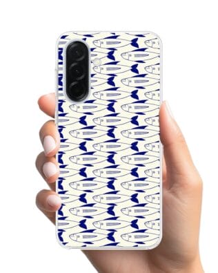 Etui do Samsung Galaxy A36 5G przeźroczyste, silikonowe Flexi, pływające rybki