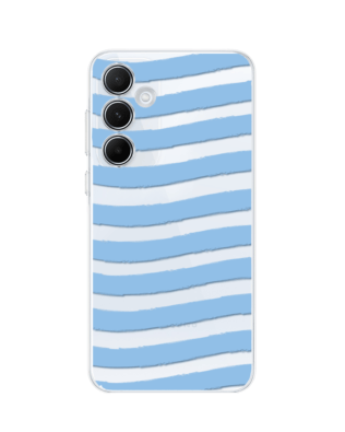 Etui do Samsung Galaxy A55 5G przeźroczyste, silikonowe Flexi, fale morskie
