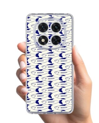 Etui do Xiaomi Redmi Note 14 Pro 5G przeźroczyste, silikonowe Flexi, pływające rybki