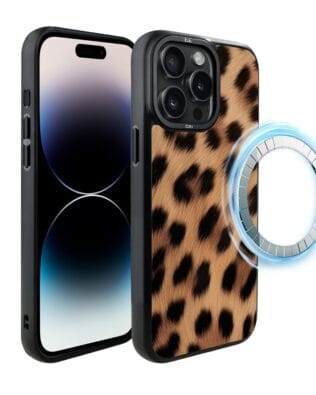 Etui do iPhone 14 Pro IBIZU DropGuard Matt z MagSafe, Zew Natury, Pantera