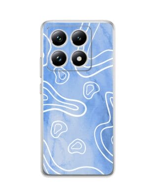 Etui do Xiaomi 14T przeźroczyste, silikonowe Flexi, morski wzór