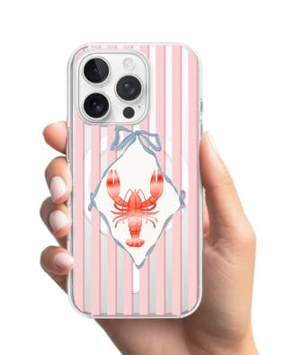Etui do iPhone 16 Pro Max z MagSafe przeźroczyste, silikonowe Flexi, Homar