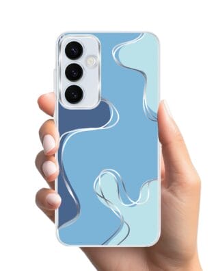 Etui do Samsung Galaxy A55 5G z MagSafe przeźroczyste, silikonowe Flexi, spokój oceanu