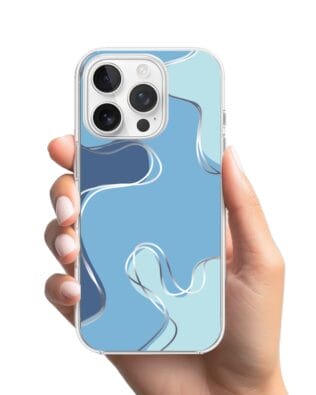 Etui do iPhone 16 Pro Max przeźroczyste, silikonowe Flexi, spokój oceanu