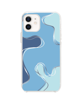 Etui do iPhone 12 Mini przeźroczyste, silikonowe Flexi, spokój oceanu