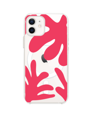 Etui do iPhone 12 z MagSafe przeźroczyste, silikonowe Flexi, rafa
