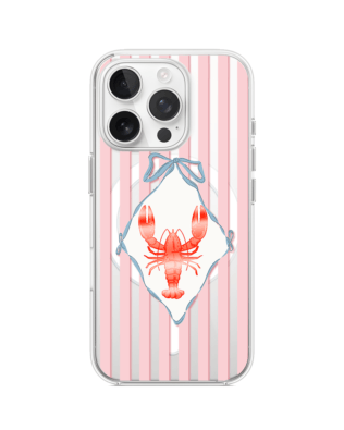 Etui do iPhone 16 Pro Max z MagSafe przeźroczyste, silikonowe Flexi, Homar