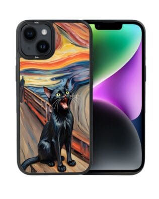 Etui do iPhone 14 Plus IBIZU DropGuard Matt z MagSafe, Edvard Munch, krzyk kota