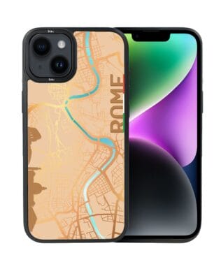 Etui do iPhone 14 IBIZU DropGuard Matt z MagSafe, Mapy Świata, Rome