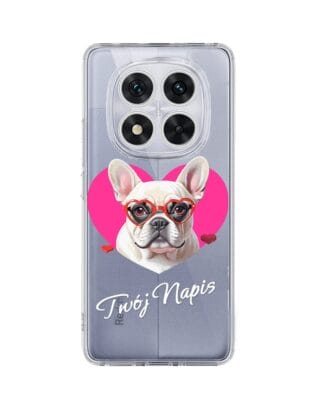 Etui do Xiaomi Redmi Note 14 Pro 5G przeźroczyste, silikonowe Flexi, Puppy Love, pies rasy Buldog Francuski