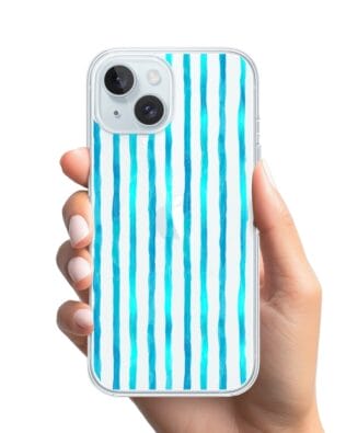 Etui do iPhone 15 przeźroczyste, silikonowe Flexi, szept fal