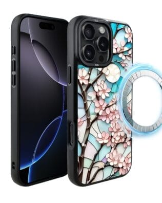 Etui do iPhone 16 Pro Max IBIZU DropGuard Matt z MagSafe, Barwy Szkła, Księżycowa Wiśnia