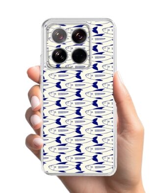 Etui do Xiaomi 14 przeźroczyste, silikonowe Flexi, pływające rybki