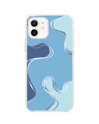 Etui do iPhone 12 Mini z MagSafe przeźroczyste, silikonowe Flexi, spokój oceanu