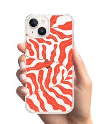 Etui do iPhone 13 przeźroczyste, silikonowe Flexi, rafa koralowa