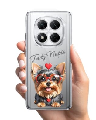 Etui do Xiaomi POCO X7 przeźroczyste, silikonowe Flexi, Puppy Love, pies rasy York