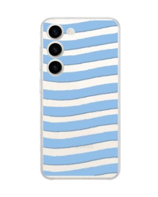 Etui do Samsung Galaxy S23 Plus przeźroczyste, silikonowe Flexi, fale morskie