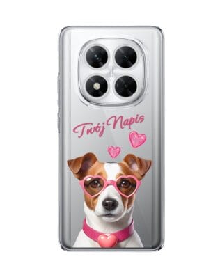 Etui do Xiaomi POCO X7 przeźroczyste, silikonowe Flexi, Puppy Love, pies rasy Jack Russell Terrier