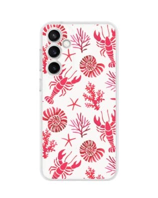 Etui do Samsung Galaxy S23 Plus przeźroczyste, silikonowe Flexi, krab, muszle