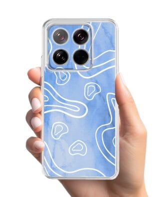 Etui do Xiaomi 14 przeźroczyste, silikonowe Flexi, morski wzór
